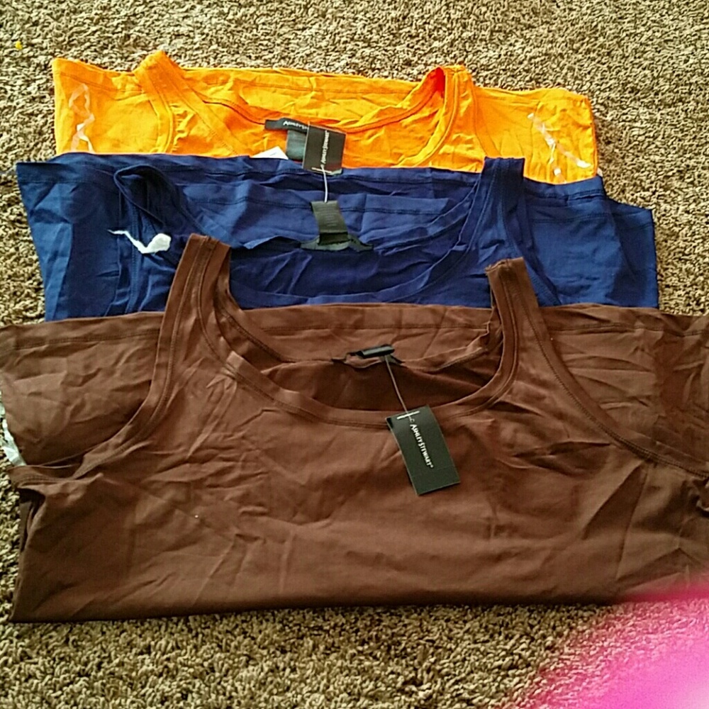 3 ashley Stewart signature tank tops
